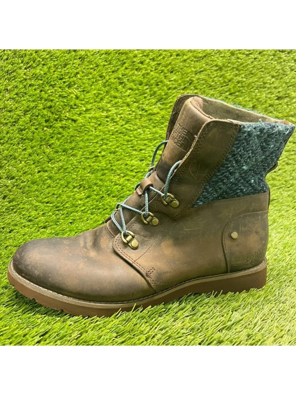 The North Face Ballard Womens Size 8.5 Brown Outdoor Leather Lace Up Ankle Boots